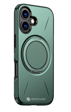 כיסוי פלסטיק ירוק עבור Miracase Miramag iPhone 17