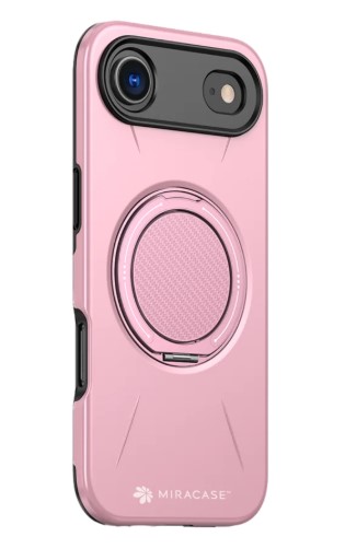 כיסוי פלסטיק ורוד עבור Miracase Miramag iPhone 17 Air