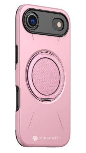 כיסוי פלסטיק ורוד עבור Miracase Miramag iPhone 17 Air