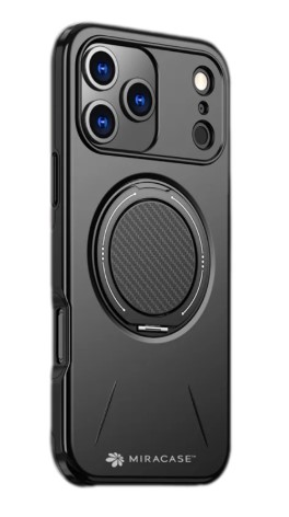 כיסוי פלסטיק שחור עבור Miracase Miramag iPhone 17 Pro