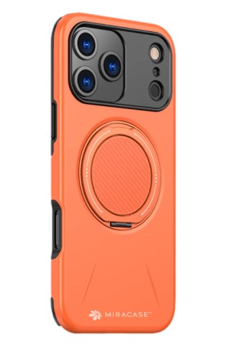 כיסוי פלסטיק כתום עבור Miracase Miramag iPhone 17 Pro
