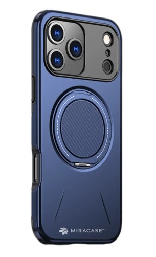 כיסוי פלסטיק כחול עבור Miracase Miramag iPhone 17 Pro