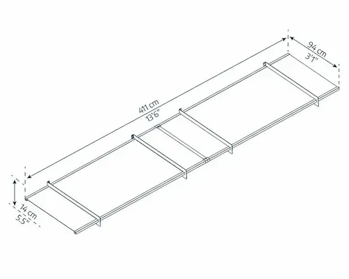 גגון NANCY אפור שקוף 1x4.1 הובלה חינם 706957