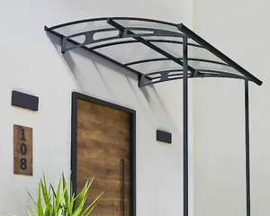 גגון Vega אפור 2x2 עם רגליים לכניסה ולמרפסת-הובלה בחינם 703399