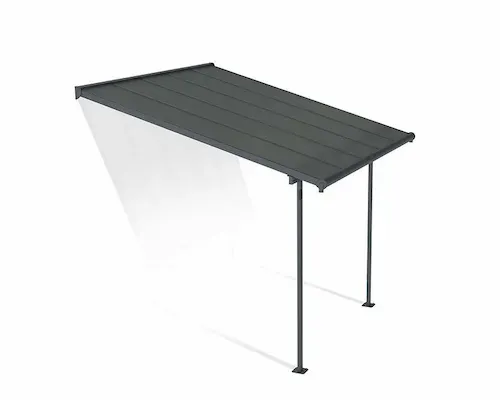 פרגולה אלומיניום Sierra אפורה 3x3.1 עם קירוי ברונזה-הובלה חינם 705327 