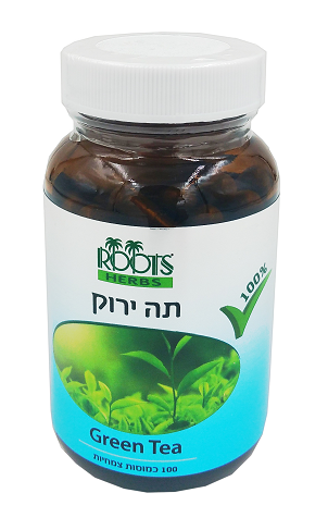 כמוסות תה ירוק | 500 מ"ג רוטס | 100 כמוסות | 