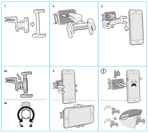 מעמד סמארטפון לרכב JOBY GripTight Auto Vent Clip