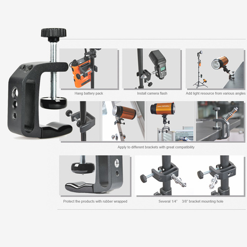 תופסן Godox Q-Type לפלאש / סוללה