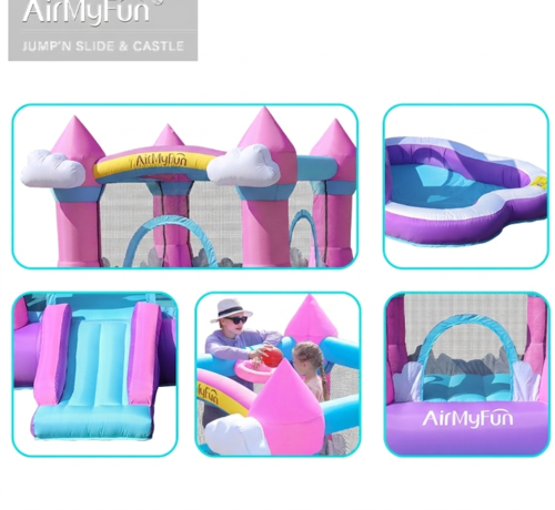 מתקן קפיצה מתנפח עם מגלשה דגם A82078 מבית 