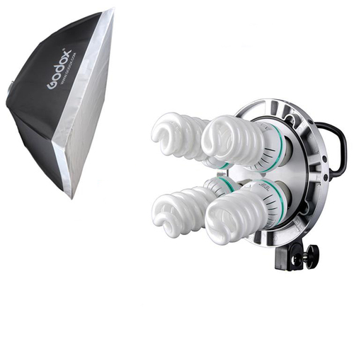תאורה קבועה ל-4 נורות Godox TL-4K with 60 X 60 cm softbox