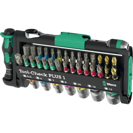 סט בוקסות וביטים 1/4 39 חלקים Tool Check PLUS - ווארה WERA