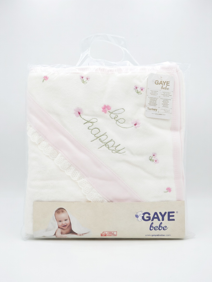 Gaye Bebe סט מגבות לתינוק (ורוד)