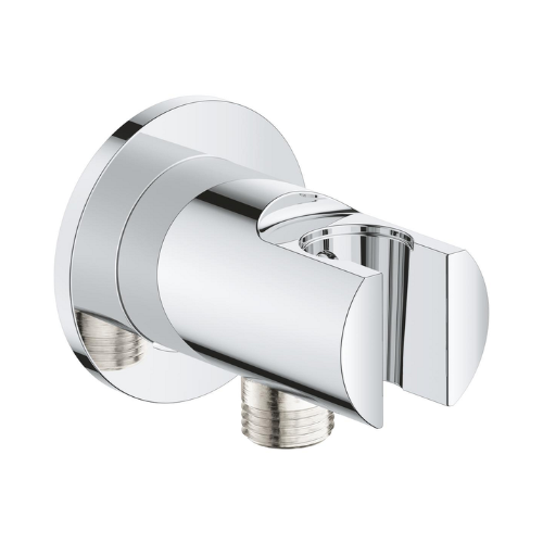 נקודת מים עם מתלה למקלחת גרואה GROHE TEMPESTA 28628001 | כרום ניקל