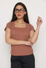 חולצת ליב וופל פודרה