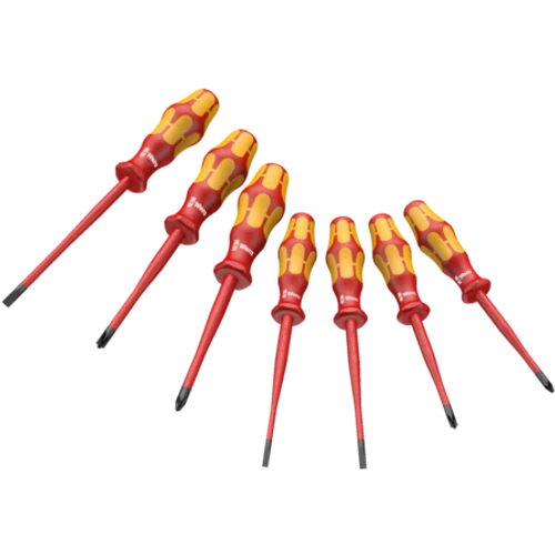 סט מברגים צר מבודד 7 יח' במעמד KK 160 iss/7 PLUS - ווארה WERA