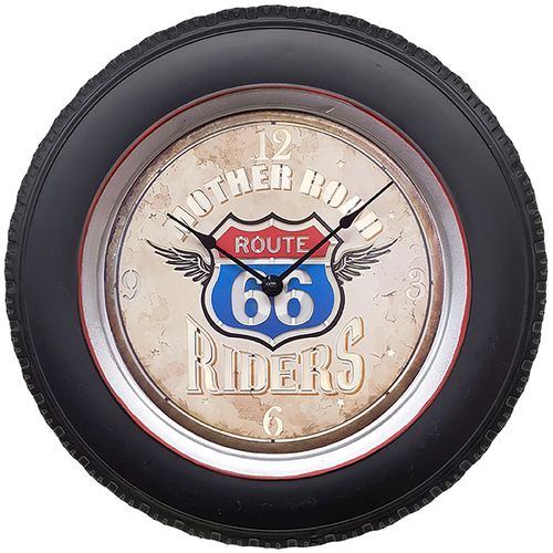 שעון קיר Routh 66 Riders עם תאורת לד ע