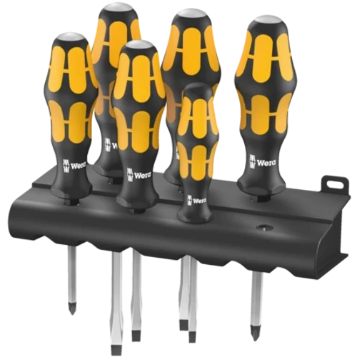 סט מברגי דפיקה 6 יח' במעמד Kraftform 932/6 - ווארה WERA