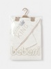 מגבת רחצה עם קפוצ'ון לתינוק Little King לבן Bebessi