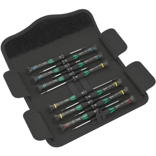 סט מברגי אלקטרוניקה 12 יח' בפאוץ' Kraftform Universal 1 - ווארה WERA