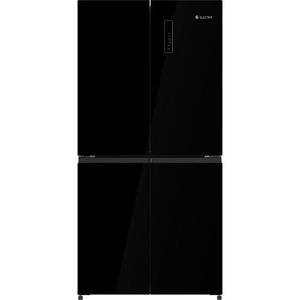 מקרר 4 דלתות 503 ליטר נטו Electra EL5510GBL עם מפסק תאורה באישור מכון צומת - גימור זכוכית שחורה  אחריות ע"י היבואן הרשמי