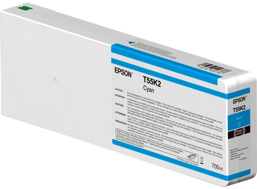דיו כחול למדפסת Epson T55K2 Photo Cyan Ink 700ml