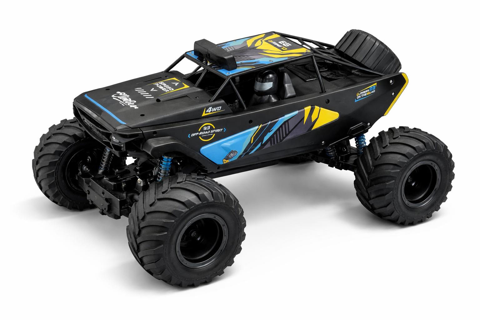 רכב שטח מפלצתי הנעה 4X4 נטען - Machina Titan X Monster Pro