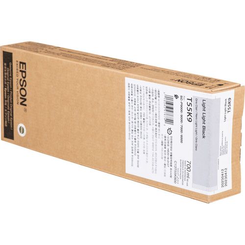 דיו אפור בהיר למדפסת Epson T55X9 Light Light Black Ink 700ml