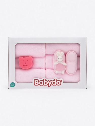 סט רחצה Babydo 5 חלקים – ארנב ורוד