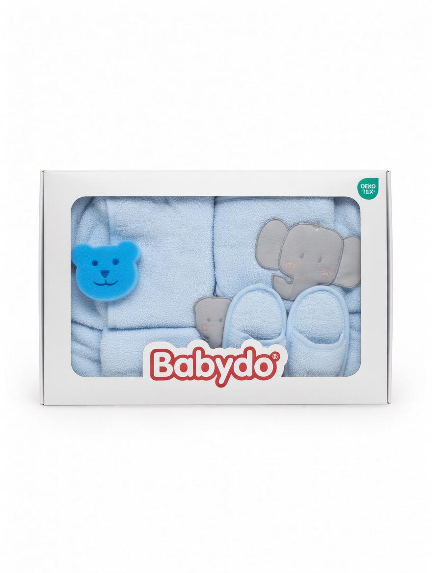 סט רחצה Babydo 5 חלקים – פיל כחול