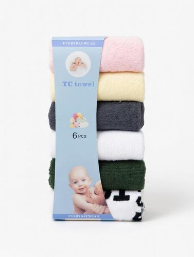 סט מגבות קטנות TC Towel – 8 יחידות (מיקס צבעים)