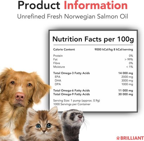 300ml Brilliant Salmon oil