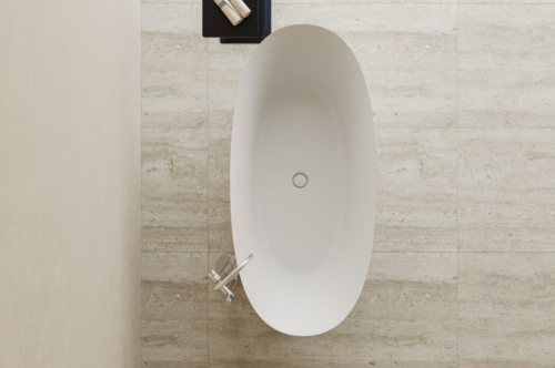 אמבטיה עומדת FREE STANDING דגם דובה 160/75 לבן מבריק