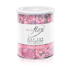 ItalWax שעווה בדים פחית 800 גרם- שמן ורדים סדרת Flex