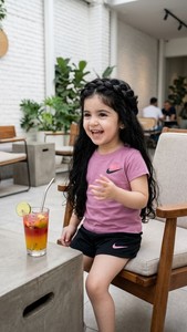 חליפת ספורט קיצית לבנות של NIKE.