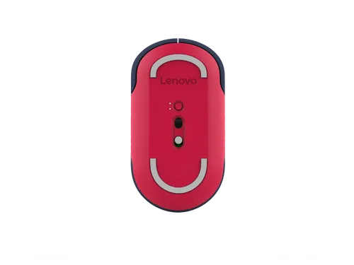 עכבר בלוטוס אלחוטי Lenovo 350 Bluetooth Silent Mouse (Fan Edition - US) GY51U71761 - צבע כחול / לבן / אדום