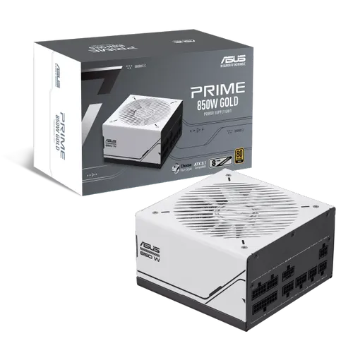 ספק כוח ASUS Prime 850W Gold דגם AP-850G עם תקן ATX 3.1 ותמיכה ב PCIe 5.1 למערכות מתקדמות