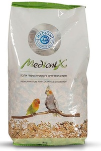 תערובת לציפורי אהבה/קוקוטיל 1 ק"ג - מדיוניקס