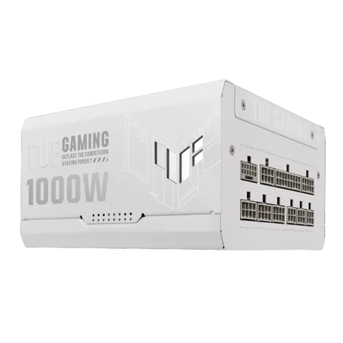ספק כח מודולרי ASUS TUF Gaming 1000W Gold White - צבע לבן