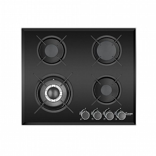 כיריים גז 4 להבות זכוכית שחורה לוקסור Luxor LUX-405E