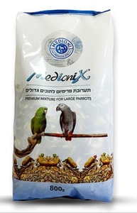 תערובת לתוכים גדולים 800 גרם - מדיוניקס