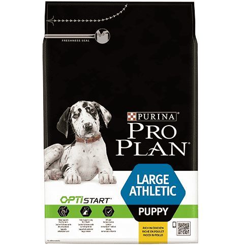 פרופלאן גורים גזע גדול עוף ואורז OPTI-START  LARGE ATHLETIC 12 ק