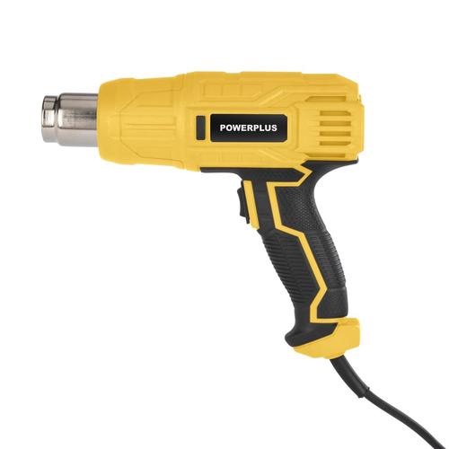 אקדח חום (בלוור) 106 POWX1015  2000W, HEAT GUN 2000W - שלושה אביזרים ACC. ברקוד 5400338129148