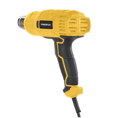 אקדח חום (בלוור) 106 POWX1015  2000W, HEAT GUN 2000W - שלושה אביזרים ACC. ברקוד 5400338129148