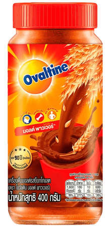 OVALTINE - אבקה על בסיס תמצית לתת שעורה להכנת משקה בטעם שוקולד 400 גרם (תאילנד)