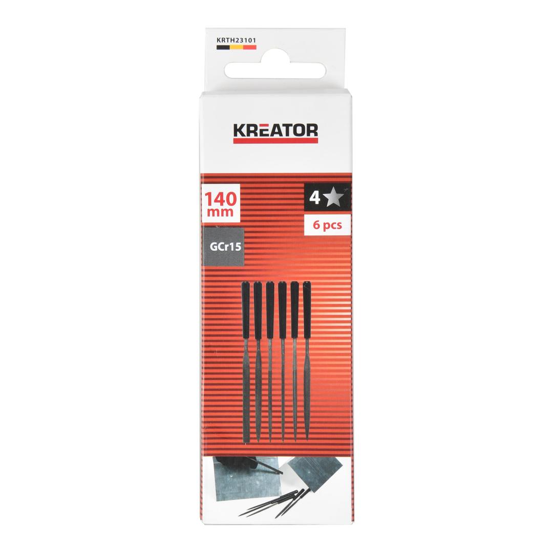 פצירות 140 מ"מ - 6 יחידות, 106 KRTH23101, FILE 140MM - 6 PCS ברקוד 5400338123320