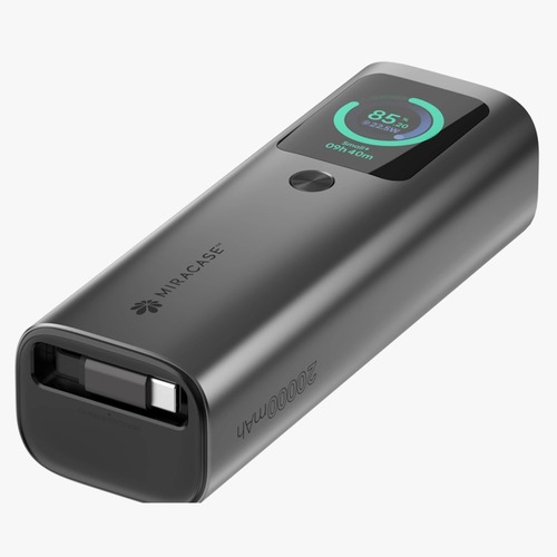 מטען נייד Miracase MPB20RC165W – טעינה חכמה עם מסך מידע וממשק מתקדם