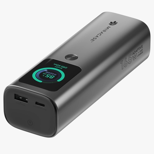 מטען נייד Miracase MPB20RC165W – טעינה חכמה עם מסך מידע וממשק מתקדם