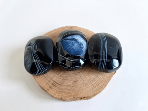 פאלם אגת שחורה BLACK AGATE PALM
