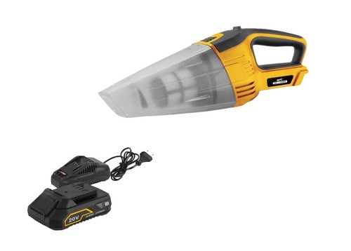 שואב אבק לרכב דגם TOT023 כולל מטען + סוללה 20V 2A דגם TOT060 מבית GPT
