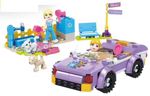 טיול חוף במכונית קבריולה Girls Fashion ערכת בנייה עם 182 חלקים דגם 4549
